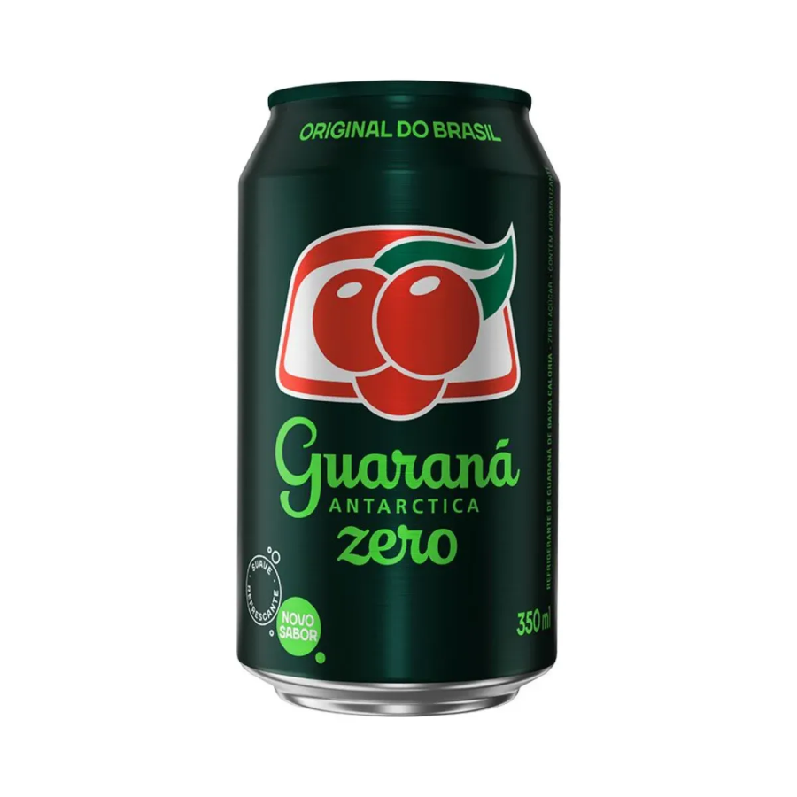 Lata Guarana Antárctica Zero 350ml