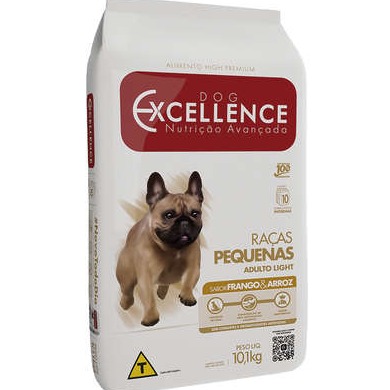 Dog Excellence Light Adulto Raças Pequenas Frango e Arroz 