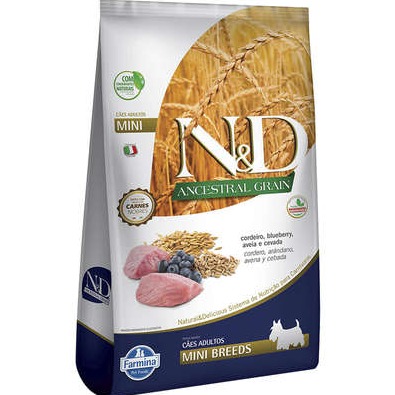 N&D Prime Cordeiro e Blueberry Cães Adultos Raças Pequenas