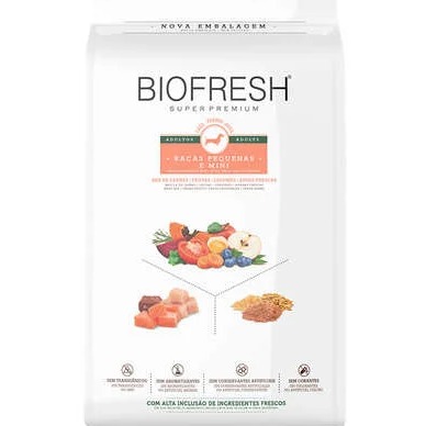 Biofresh Adulto Raças Pequenas Mix de Carne, Frutas, Legumes e Ervas Frescas