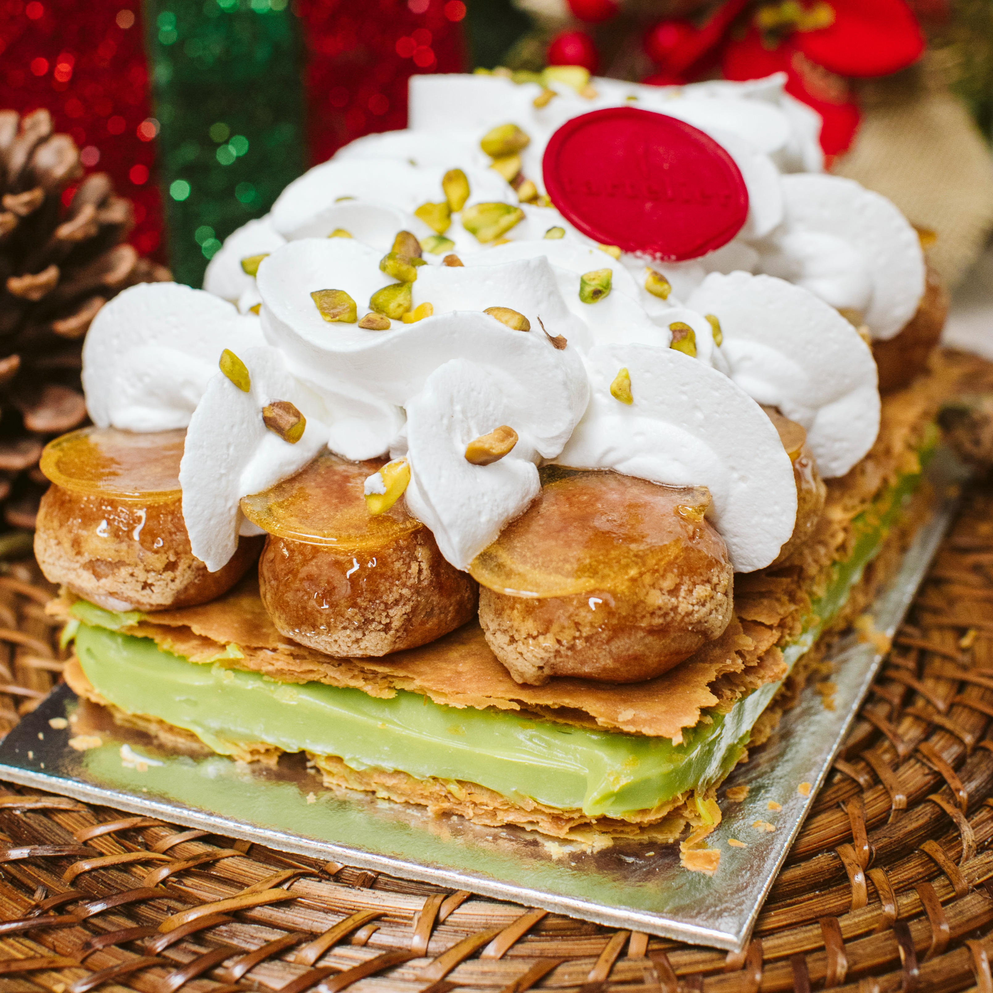 St Honoreé Pistache (PRODUTO DISPONÍVEL SÓ 24/12 a  31/12)