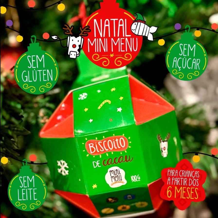 Bola de Natal - Biscoito de Cacau