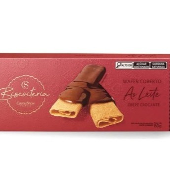 Wafer Coberto ao leite 80g