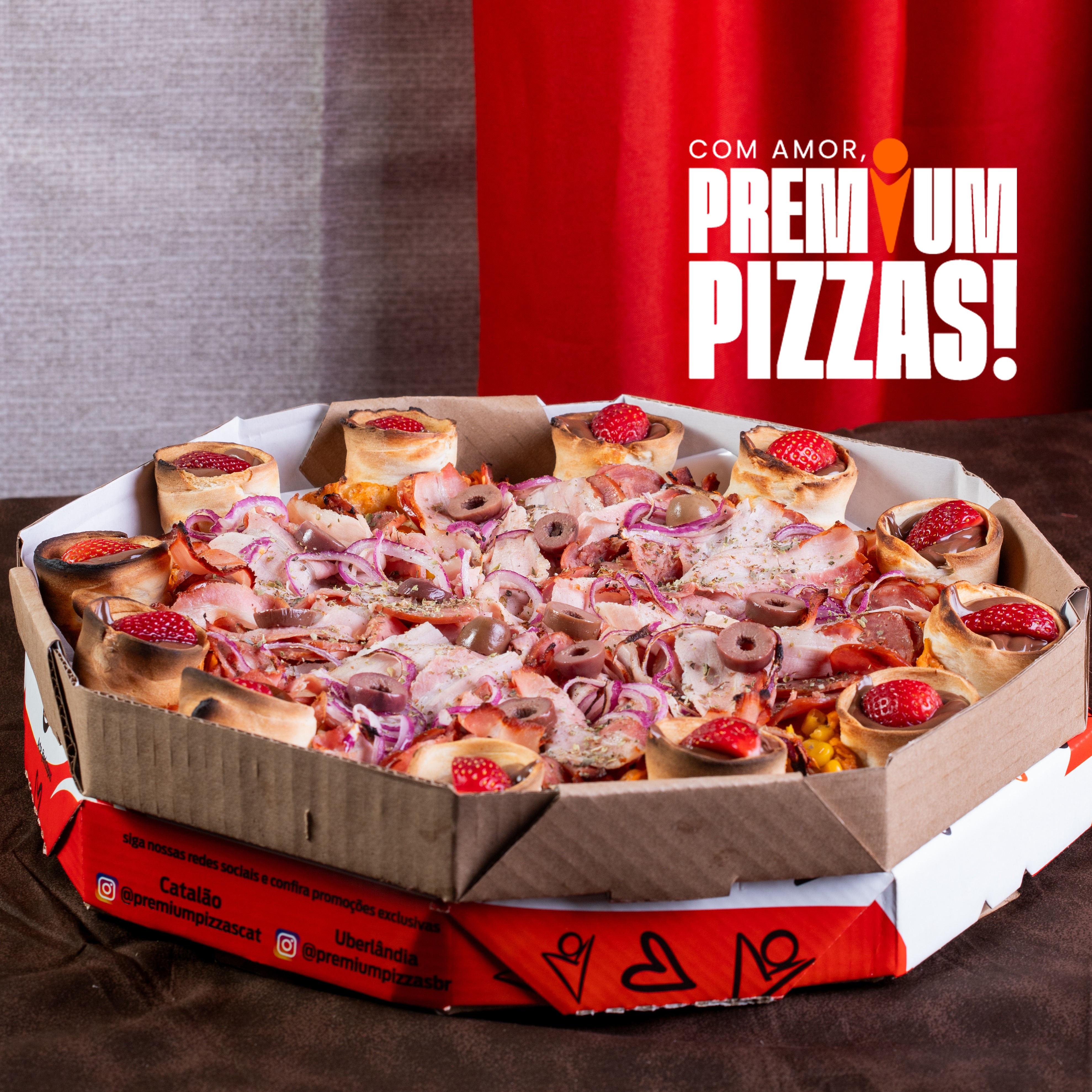 Pizza Grande + Borda Vulcão 