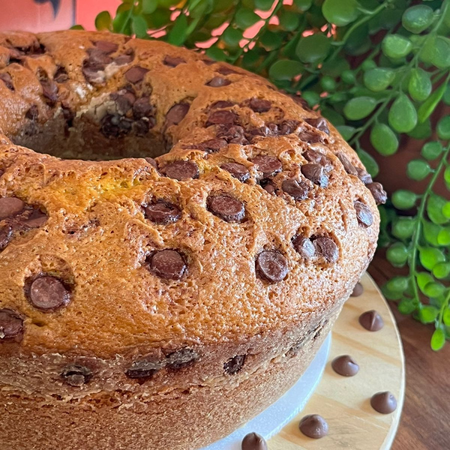 Bolo de Cenoura com Gotas de Chocolate