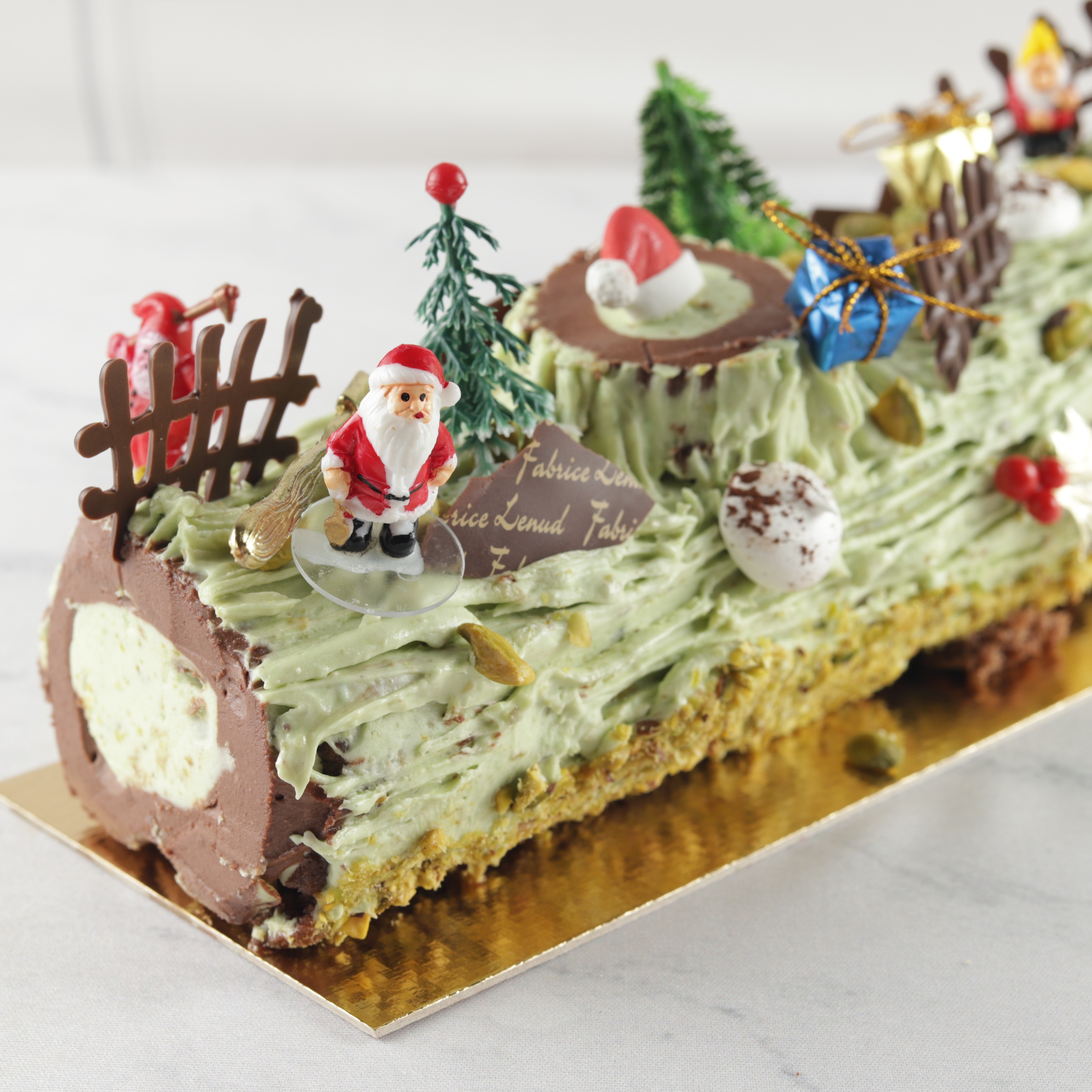 Bûche de Nöel sabor Pistche - 4 pessoas