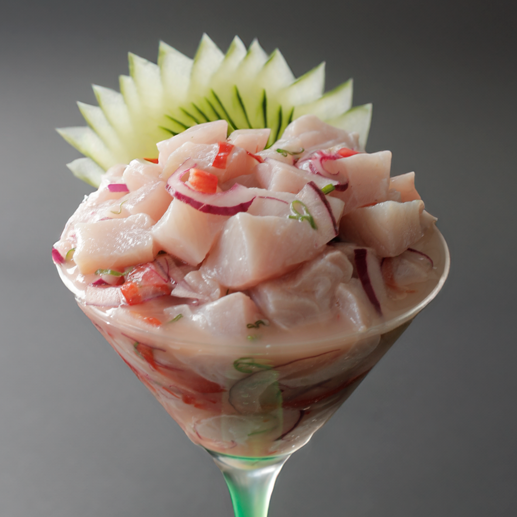 Ceviche Misto Salmão e Atum