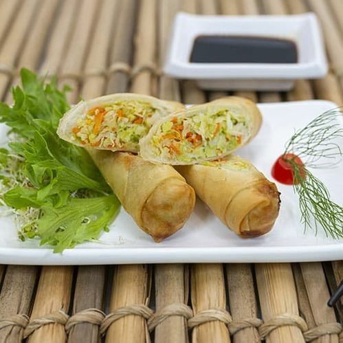 Harumaki legumes (2 unid) e Hot (5 unid)