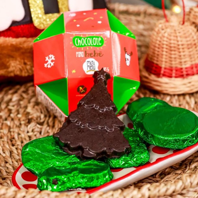 BOLA DE NATAL COM CHOCOLATE PRA BEBÊ