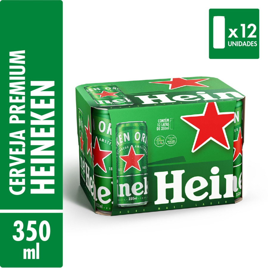 CAIXA HEINEKEN 350ML 12UND