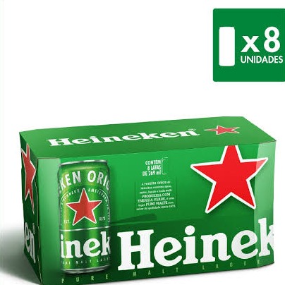 2 Cx Heineken 269 ML C/8 + 1 Gelo 5KG Grátis 