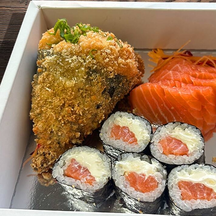 Box  Salmão com Temaki Hot