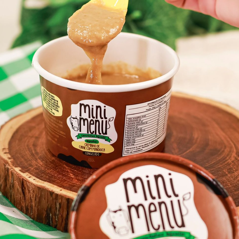 CREMINHO DE CARNE COM MACAXEIRA (AIPIM)