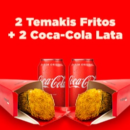2 Temakis Fritos + 2 Coca Cola