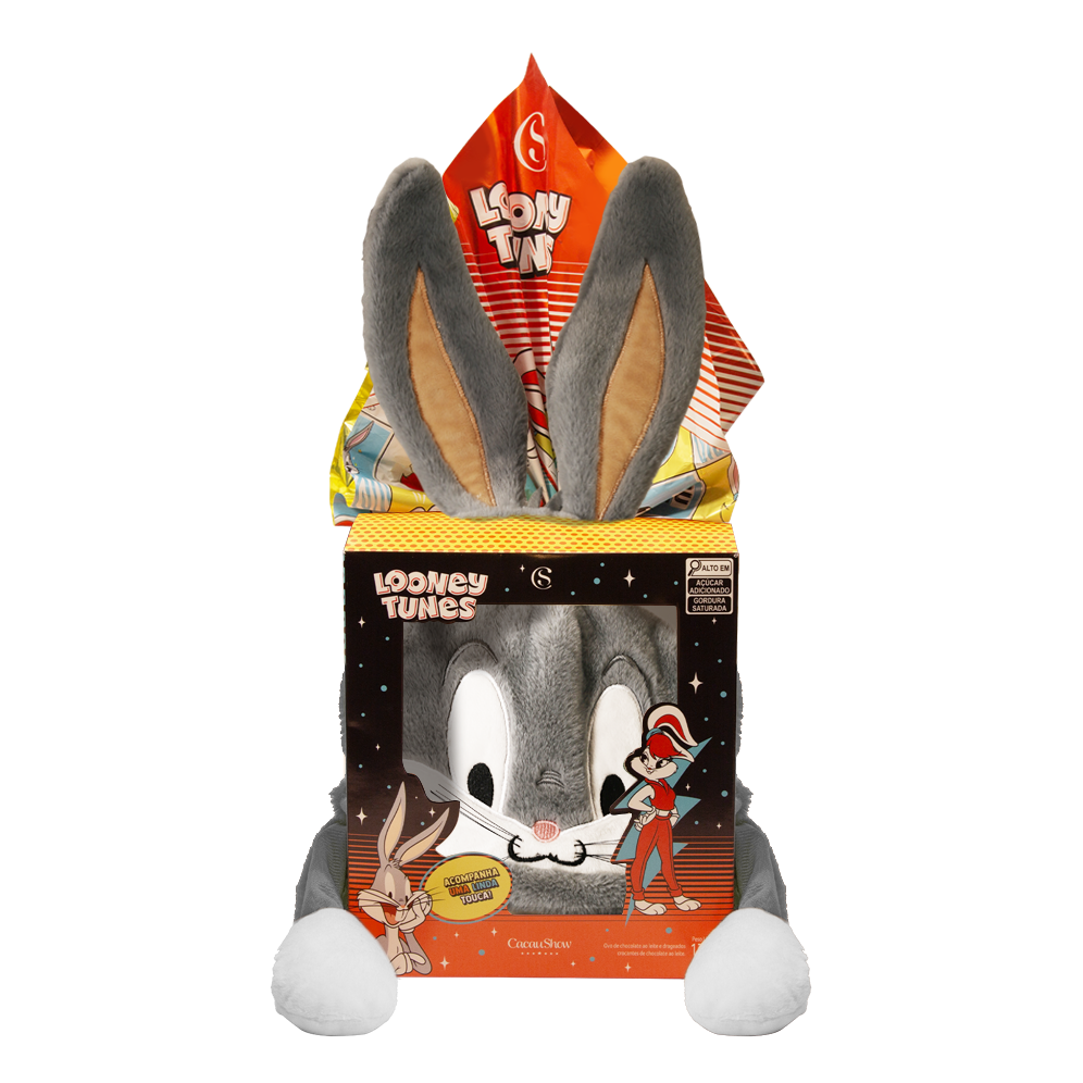 Ovo de Páscoa ao Leite Looney Tunes Touca Pernalonga 170g