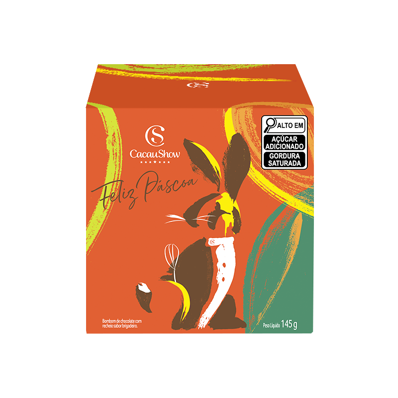 Caixa de Bombons Cubo Cacau Magia Brigadeiro 145g