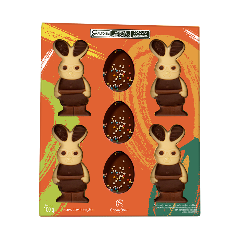 Caixa de Chocolates de Páscoa Cacau Magia 100g