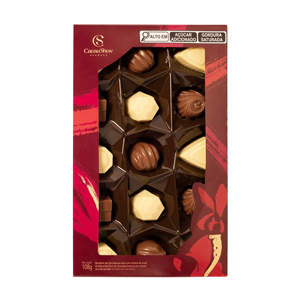 Caixa de Bombons Mini Show Classicos Sortido 108g