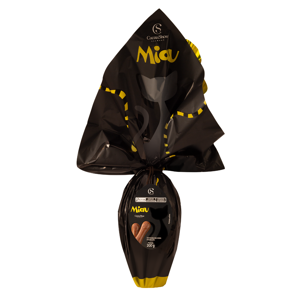 Ovo de Páscoa ao Leite Miau 200g