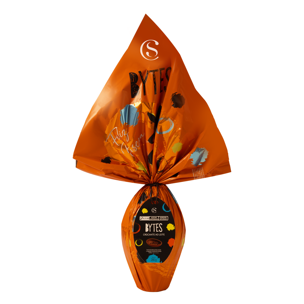Ovo de Páscoa Bytes ao Leite Crocante 280g