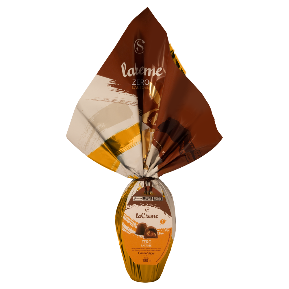 Ovo de Páscoa laCreme ao Leite Zero Lactose 180g