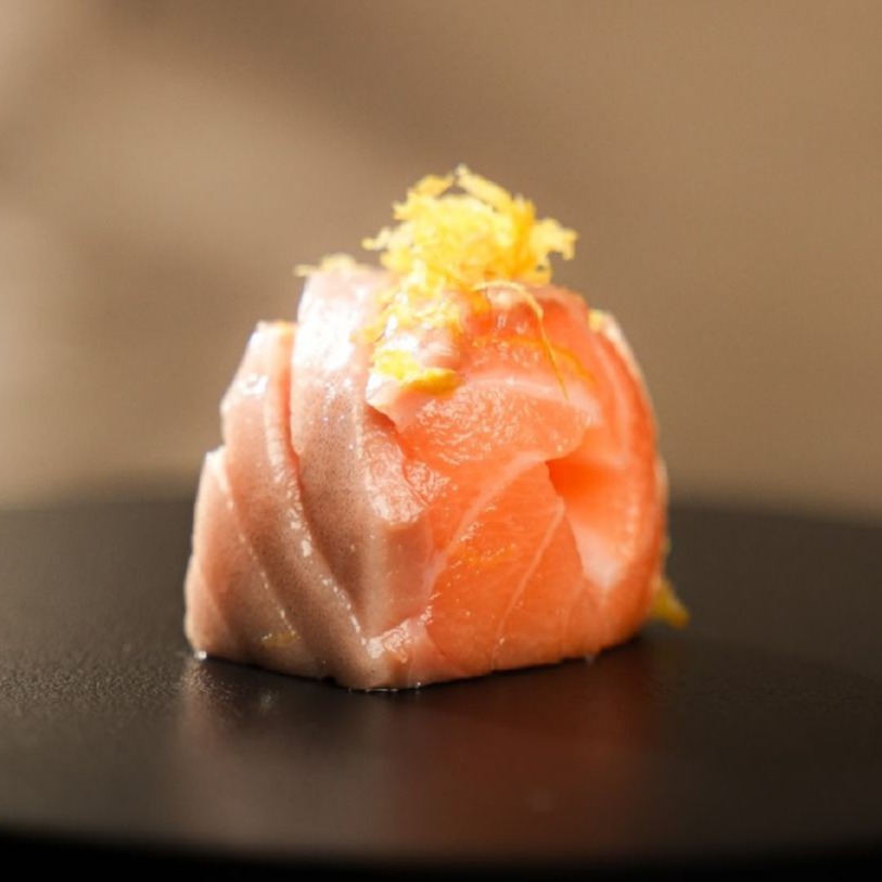 Sashimi de Barriga de Salmão (6 peças)