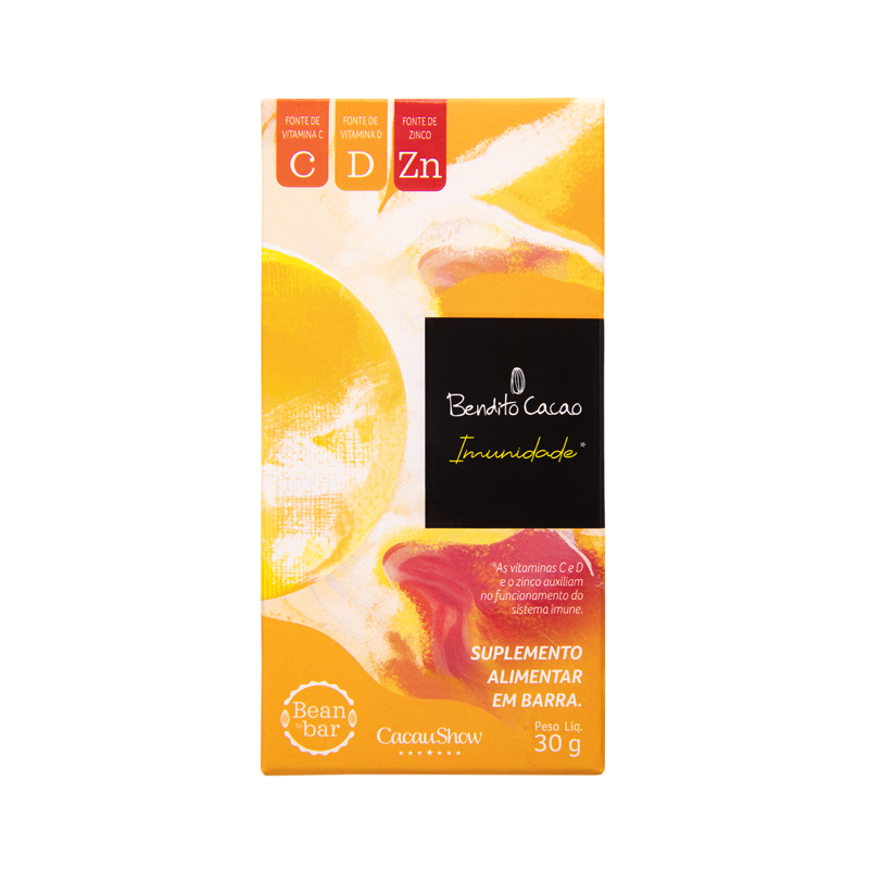 Tablete de Chocolate 70% Bendito Cacao Imunidade 30g