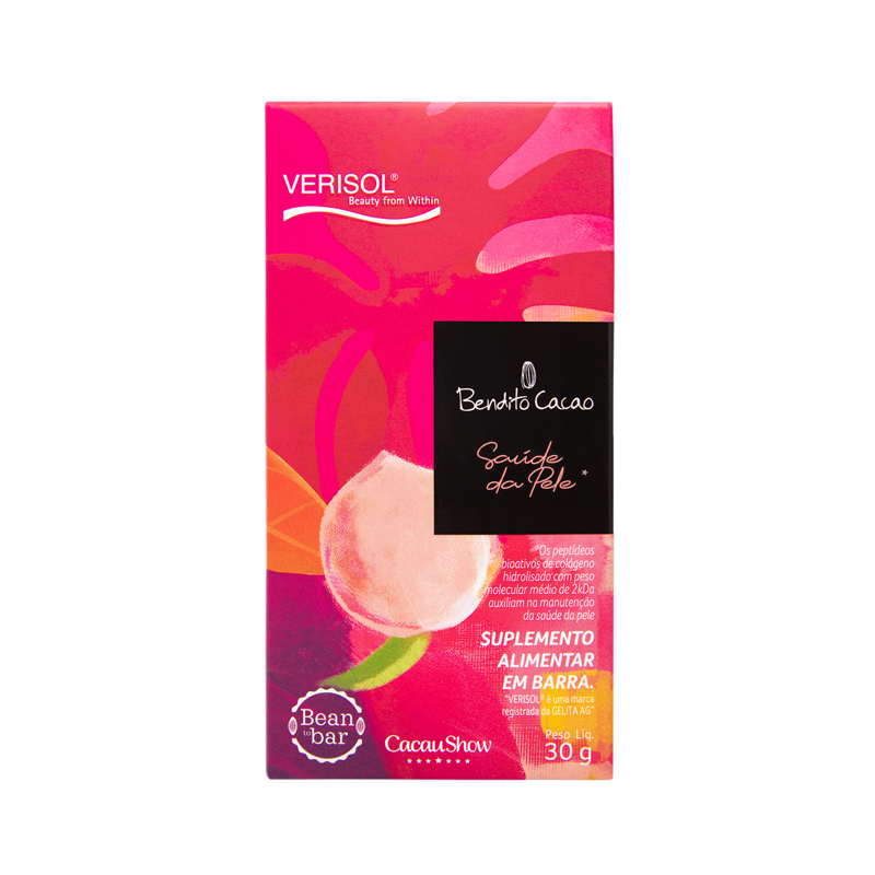 Tablete de Chocolate 70% Bendito Cacao Saúde da Pele 30g