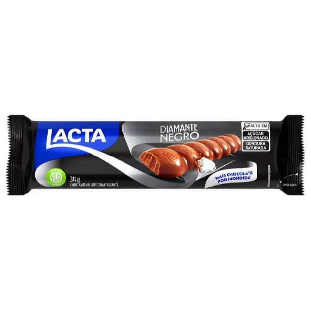 CHOCOLATE LACTA DIAMANTE NEGRO 34G
