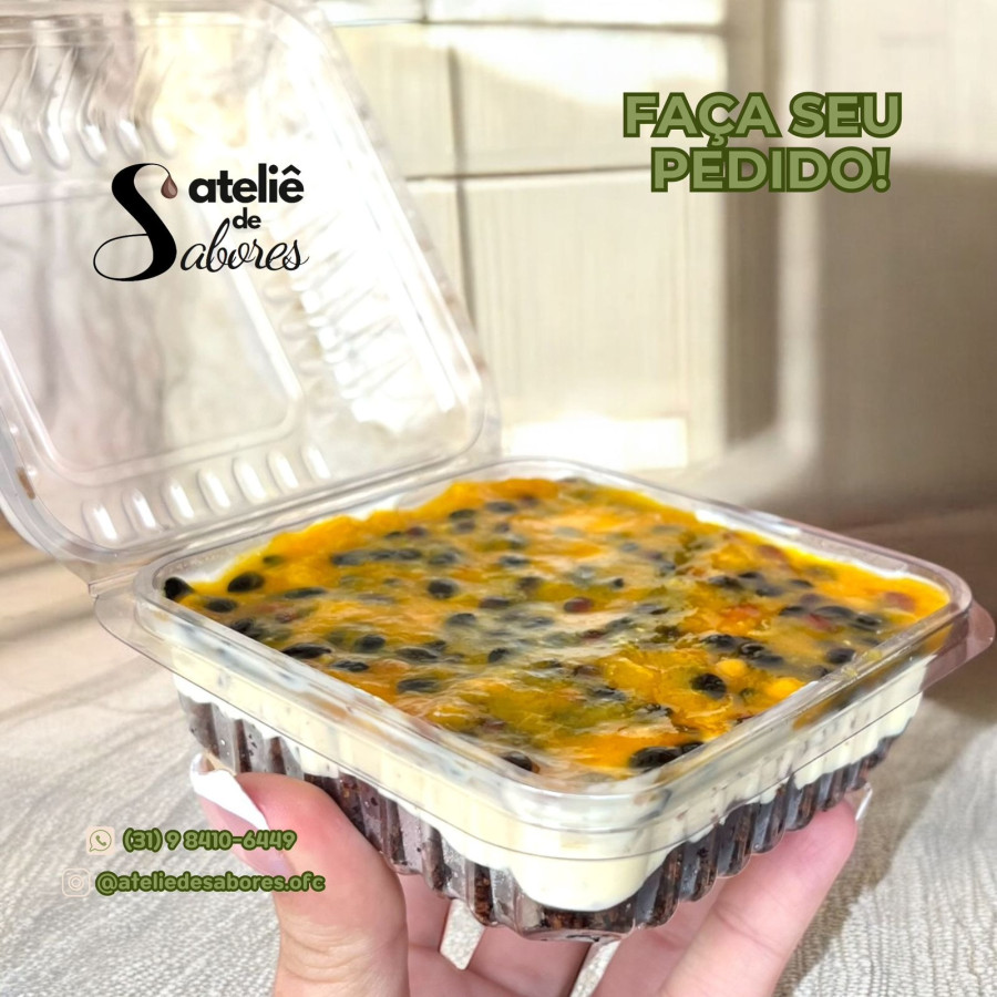 TORTA DE MOUSSE DE MARACUJA