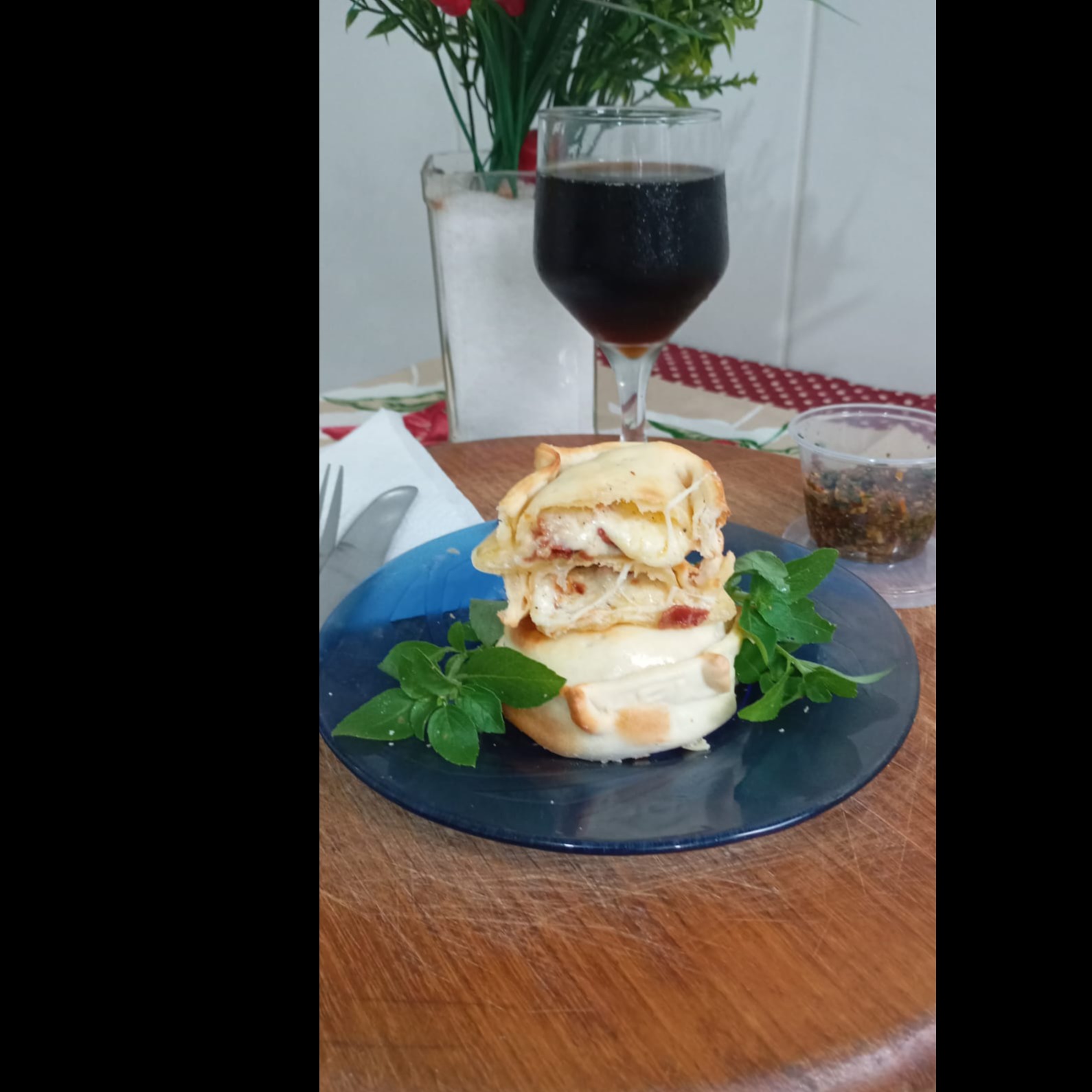 Empanada de Queijo  e Bacon Frito  