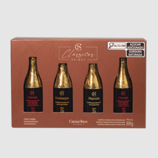 Caixa Clássicos Garrafinhas 88g