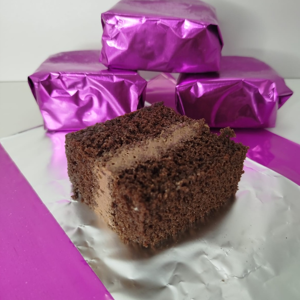 Bolo Gelado Mousse de Nutella - Fatia