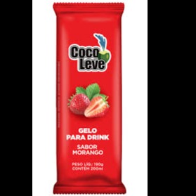 Gelo Coco Leve Morango 190g