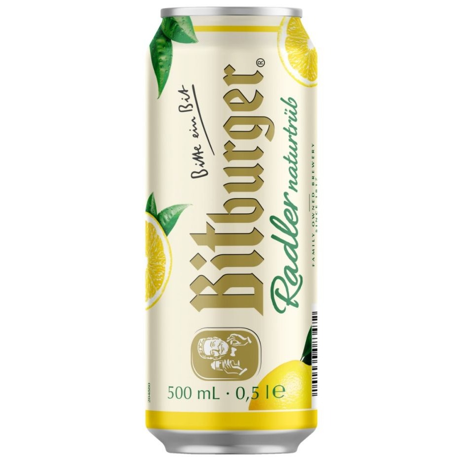 Cerveja Bitburger Radler Naturtrüb Lata 500ml
