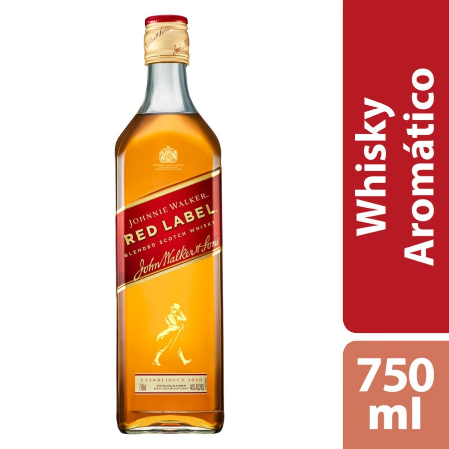WHISKY RED LABEL 750 ML