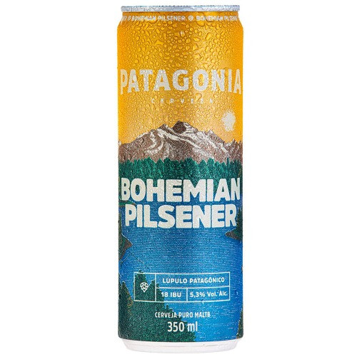CERVEJA PATAGONIA BOHEMIAN PILSENER LT 350 ML