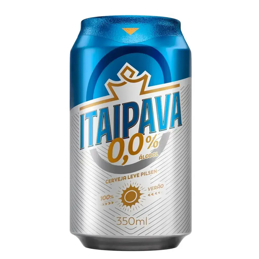 CERVEJA ITAIPAVA ZERO LATA 350 ML