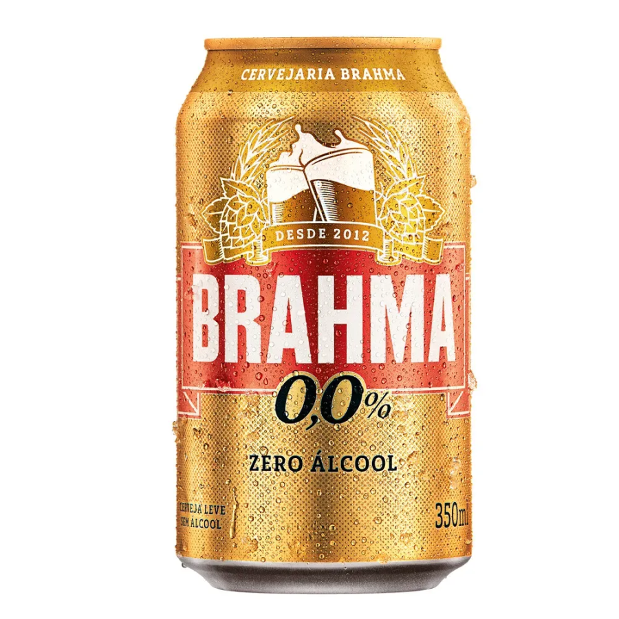 CERVEJA BRAHMA ZERO LATA 350 ML