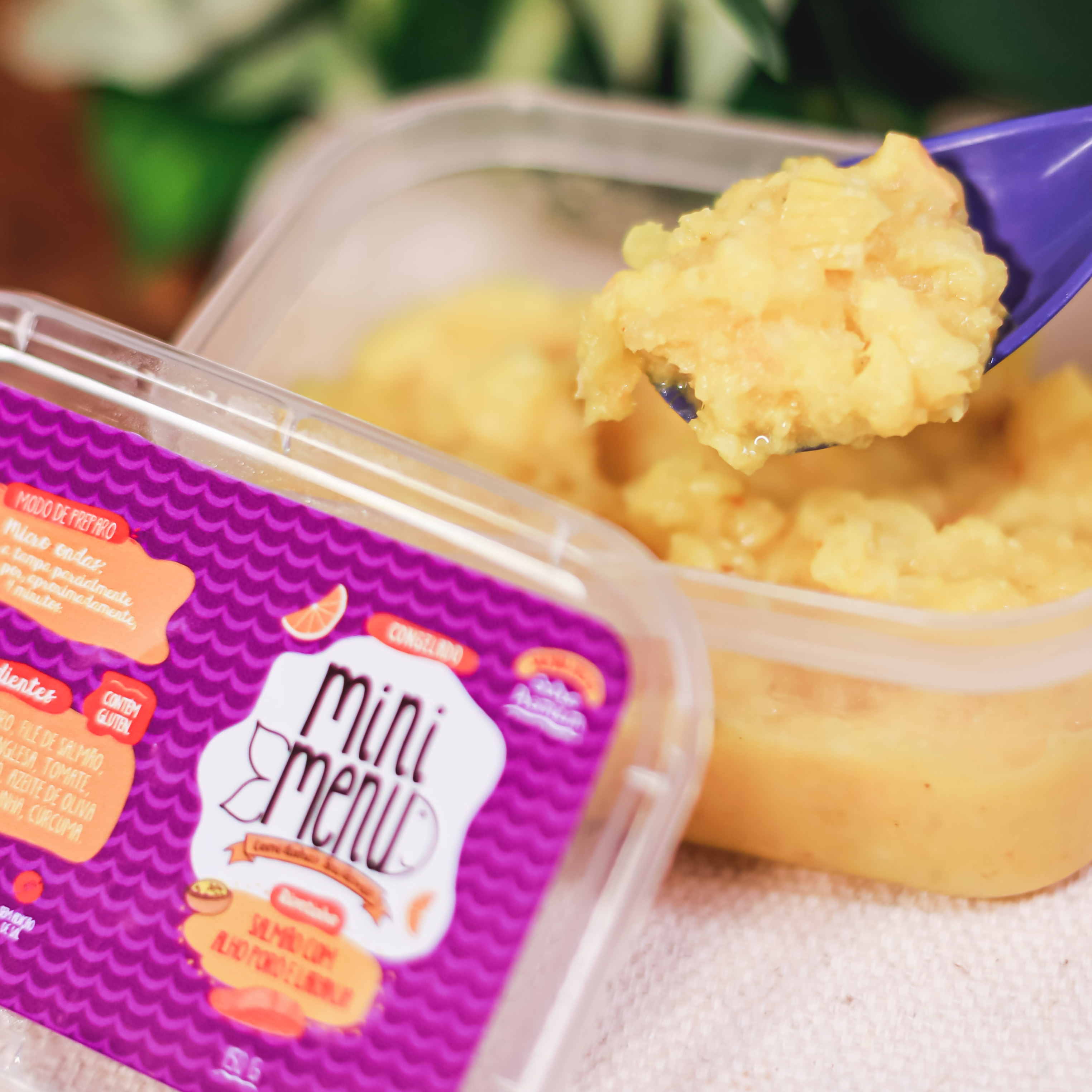 Risotinho de salmão com alho poró e laranja