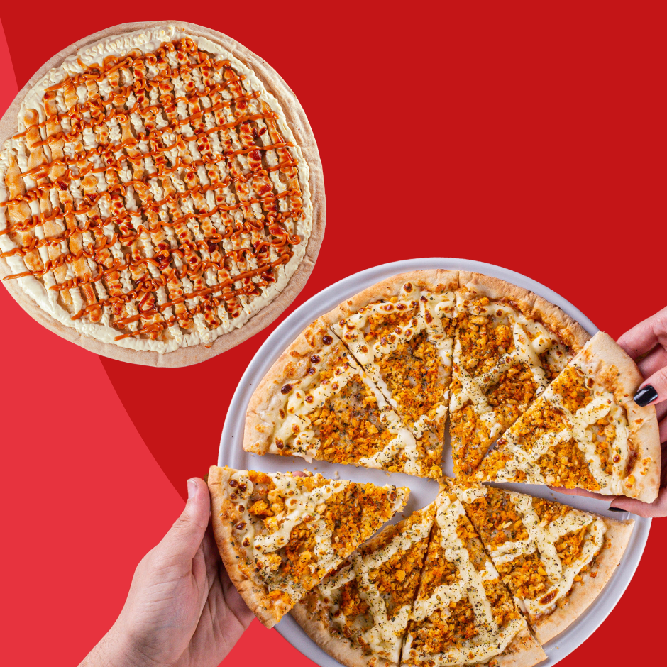 Peça 1 pizza 40cm e ganhe 30% de desconto na 2ª pizza (doce)!