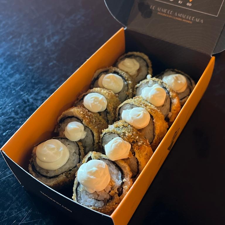 Hot Roll Salmão COM CREAM CHEESE  (10 unid) EM DOBRO