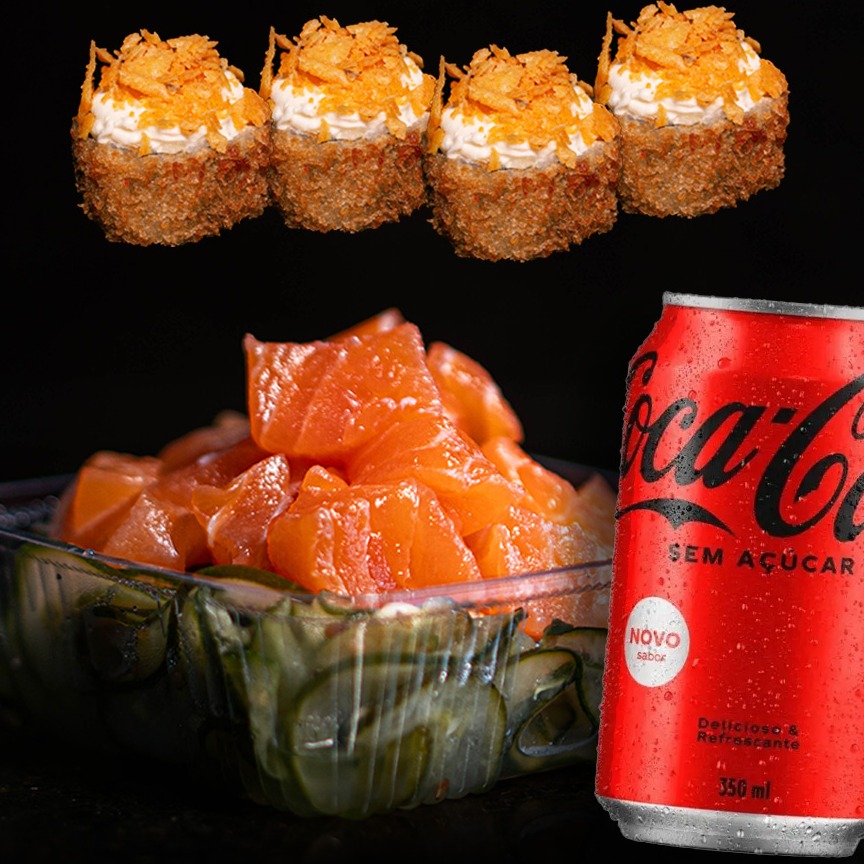 Combo (Hot Nachos + Sunomono Salmão + Bebida)