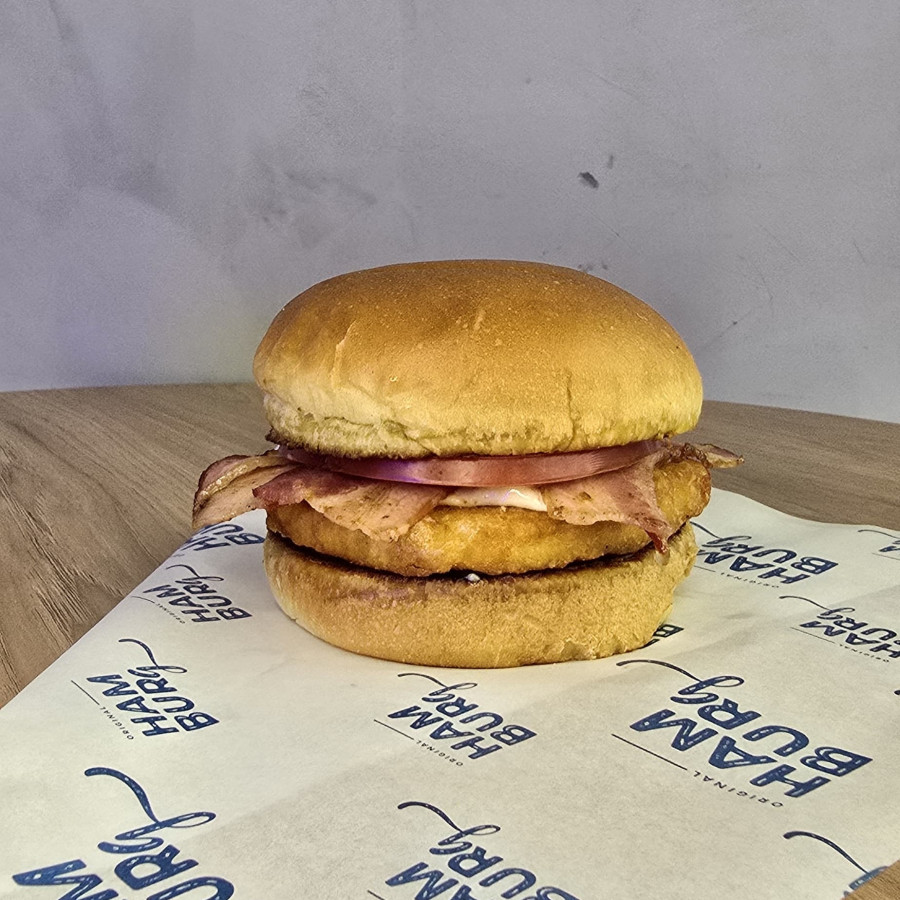 Chicken Bacon Burger Hambúrguer de Frango