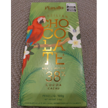 Barra de chocolate 38% cacau Planalto