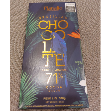 Barra de chocolate 71% cacau Planalto