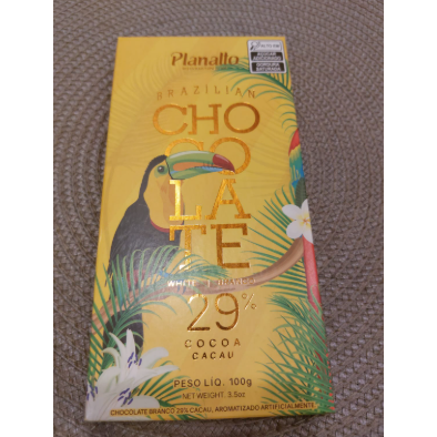  Barra de chocolate branco 28% cacau Planalto
