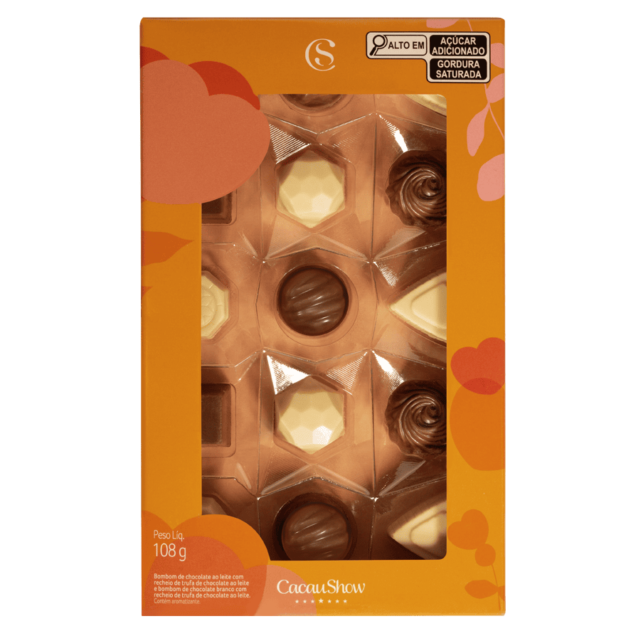 Caixa de Bombons Mini Show Sortido Amor 108g