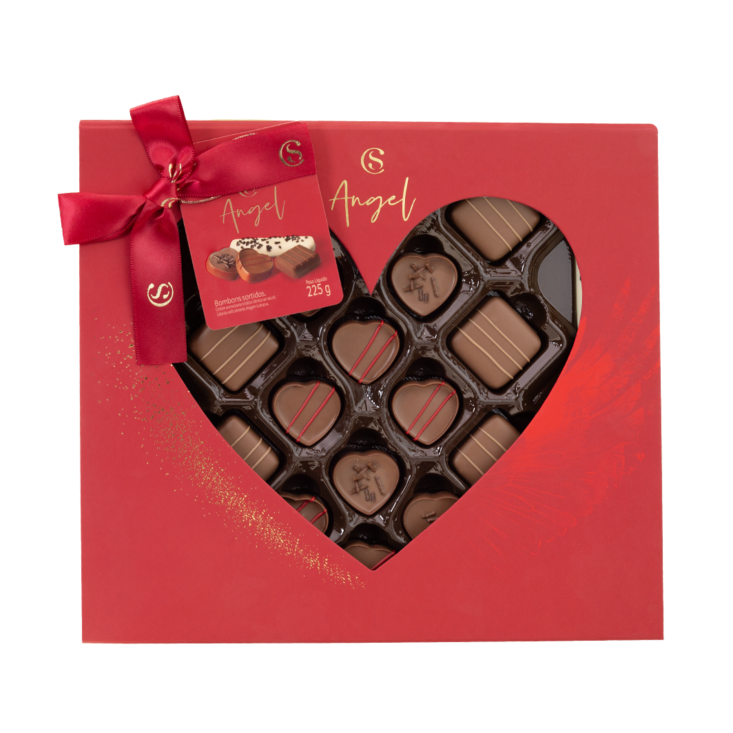 Caixa de Bombons Coração Sortidos 225g