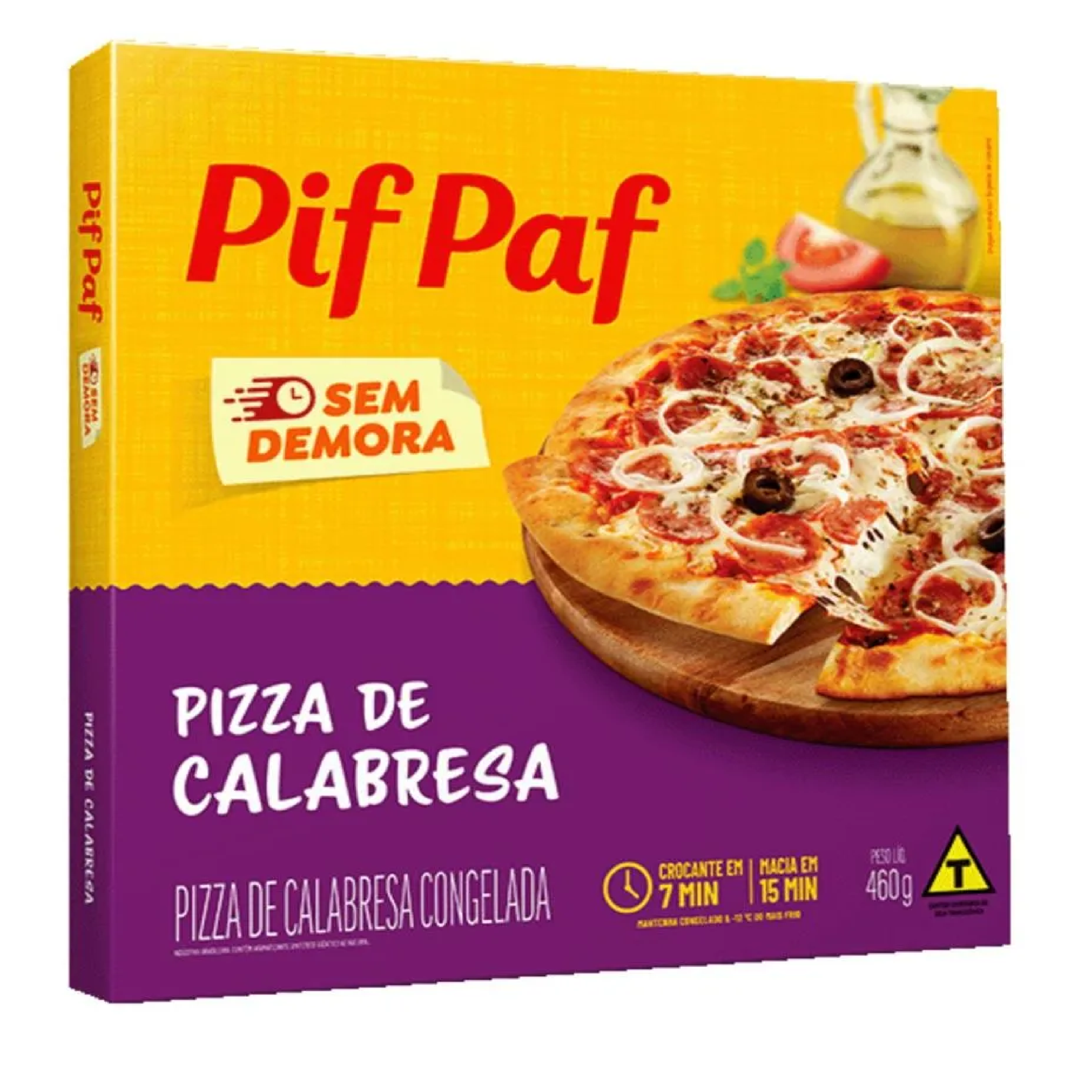 PIZZA PIF PAF CALABRESA 460G